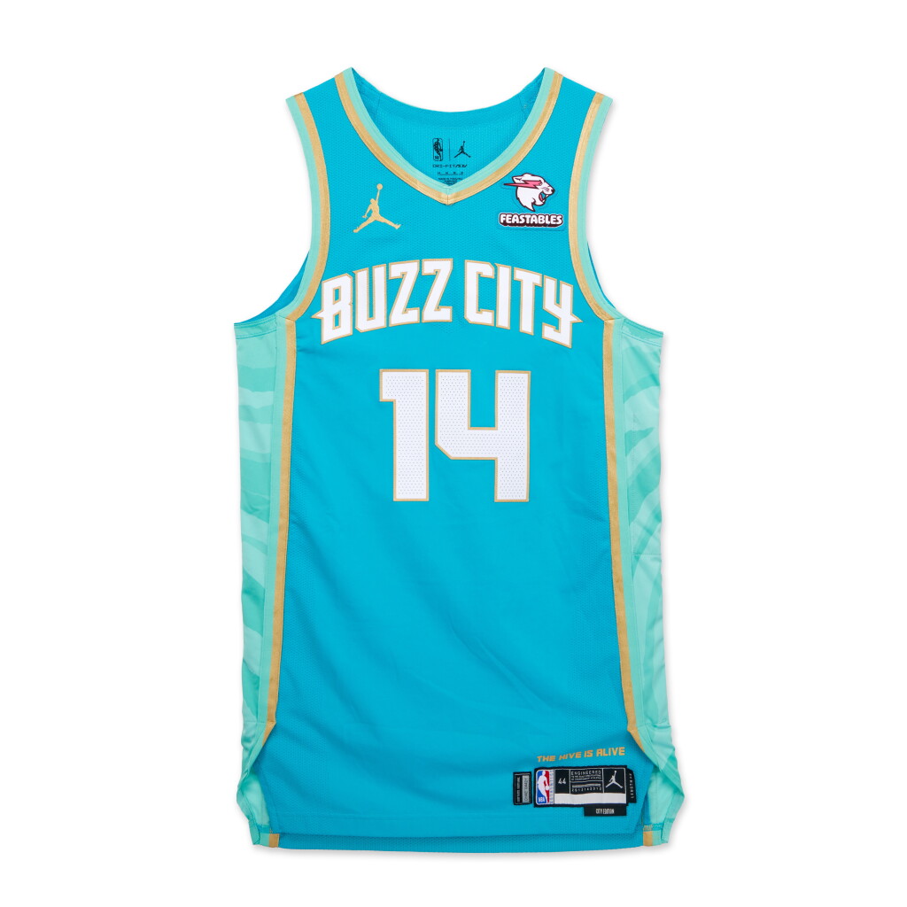 View full screen - View 1 of Lot 79. Ish Smith Charlotte Hornets 2023-2024 In-Season Tournament Game Worn City Edition Jersey.