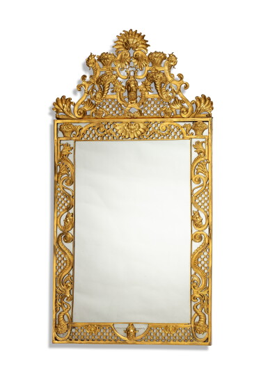 View full screen - View 1 of Lot 58. A gilt-copper mirror, Northern Europe, early 18th century.