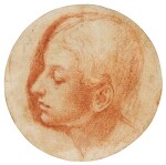 POLIDORO CALDARA, CALLED POLIDORO DA CARAVAGGIO | HEAD OF A YOUNG MAN IN PROFILE