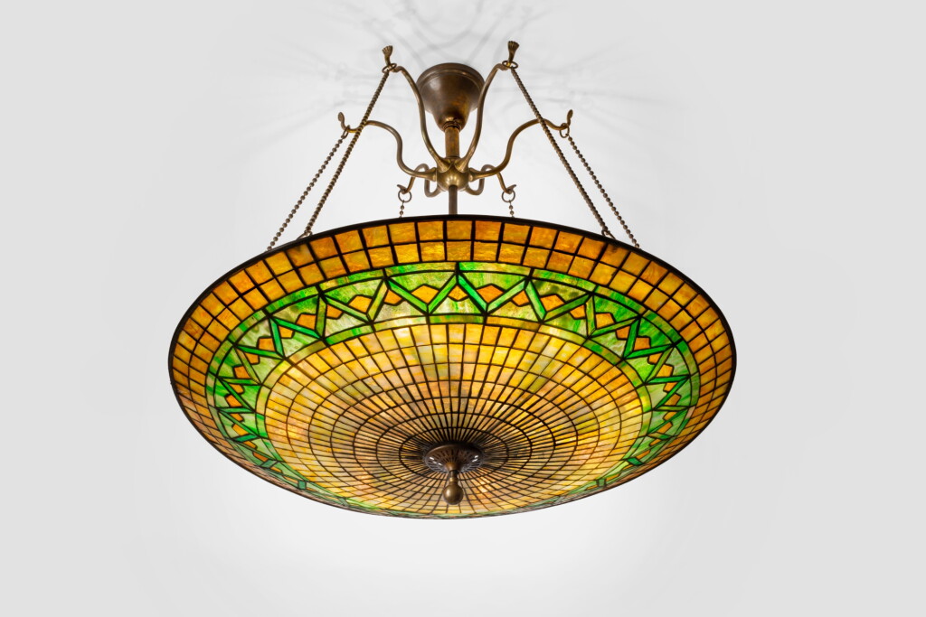 View full screen - View 1 of Lot 407. "Geometric" Parasol Chandelier.