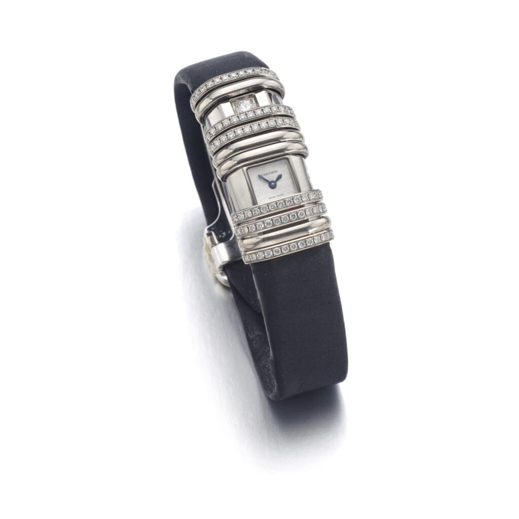 View full screen - View 1 of Lot 95. DIAMOND WRISTWATCH, 'DECLARATION TITAN', CARTIER.