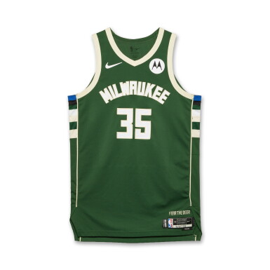 View full screen - View 1 of Lot 40. Pete Nance Milwaukee Bucks 2025-2026 Game Worn Icon Edition Jersey .