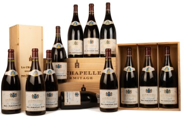 View full screen - View 1 of Lot 115. Hermitage La Chapelle "Great Vintages" Vertical 1959 to 2018 (12 MAG).
