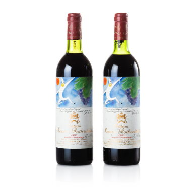 View full screen - View 1 of Lot 1098. Château Mouton Rothschild 1982 (2 BT).