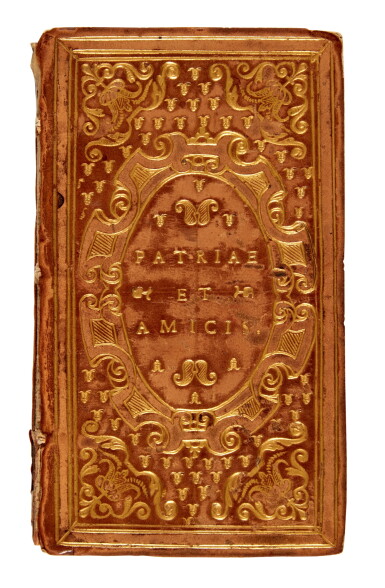 View full screen - View 1 of Lot 1115. Herodotus, Libri VIIII Musarum nominibus inscripti, Lyon, 1558, tan calf, richly gilt for Pfinzing von Henfenfeld.