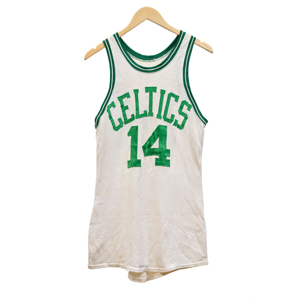 View full screen - View 1 of Lot 7. Bob Cousy 1962 NBA Finals ‘Championship Clinching’ Boston Celtics Game Worn Jersey | Game 7.
