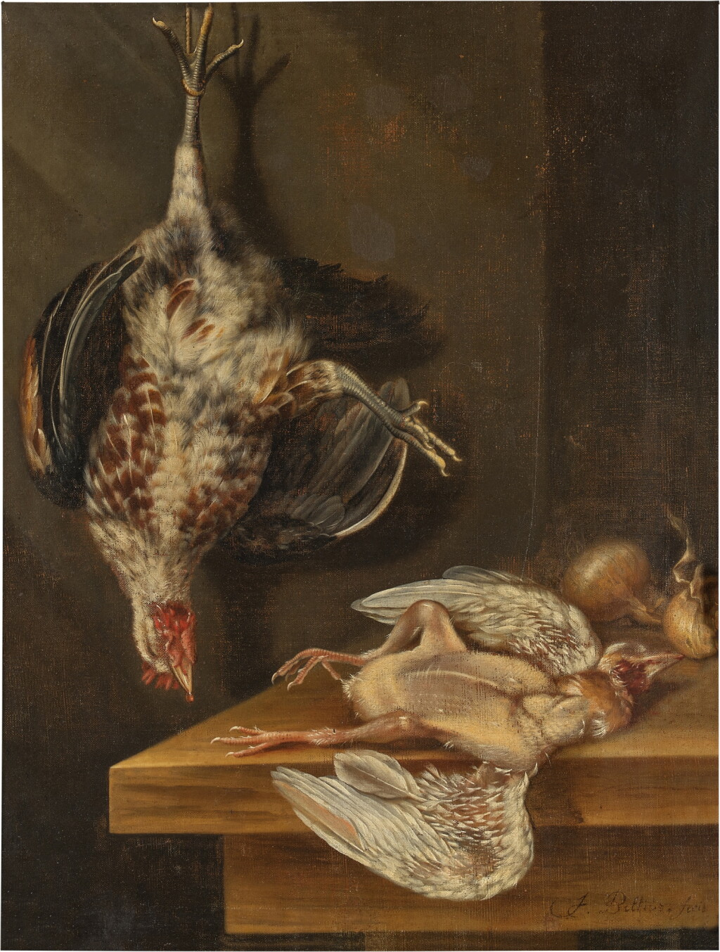 View full screen - View 1 of Lot 65. Still life with fowl.