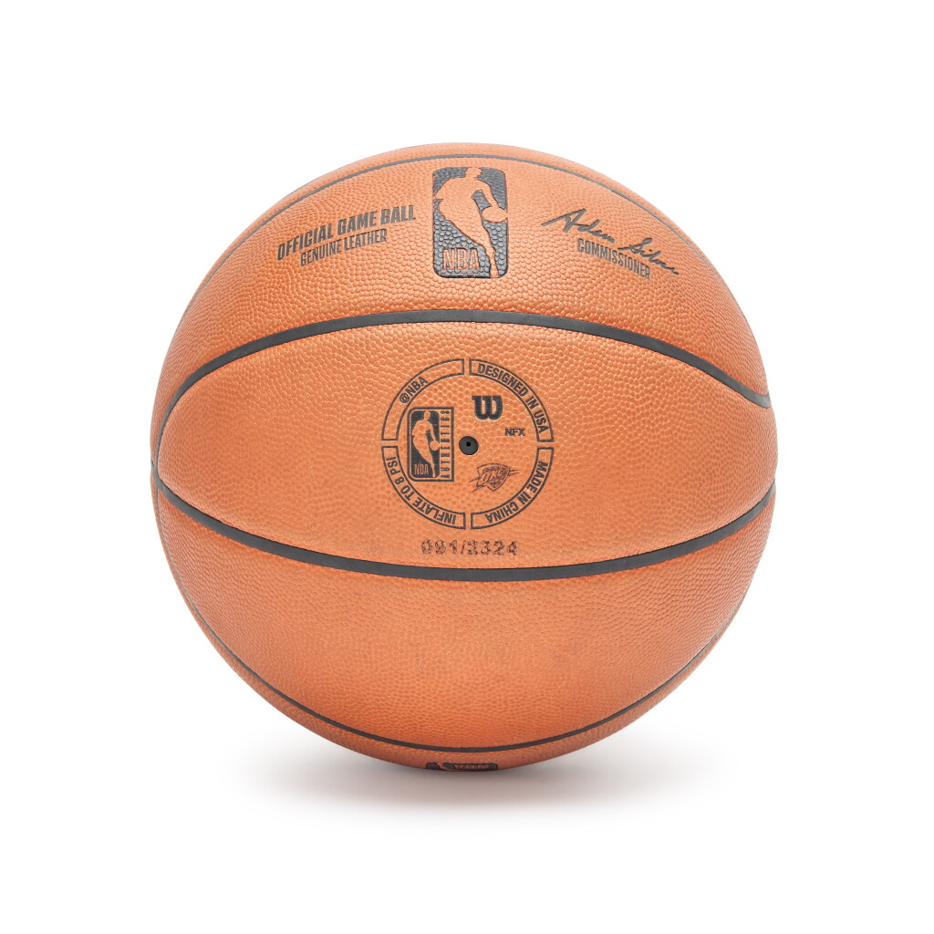 View full screen - View 1 of Lot 28. Game Issued 2023-2024 Oklahoma City Thunder Basketball.