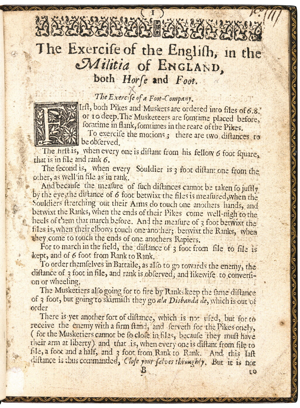 View full screen - View 1 of Lot 322. The military discipline, London, 1642, later calf.