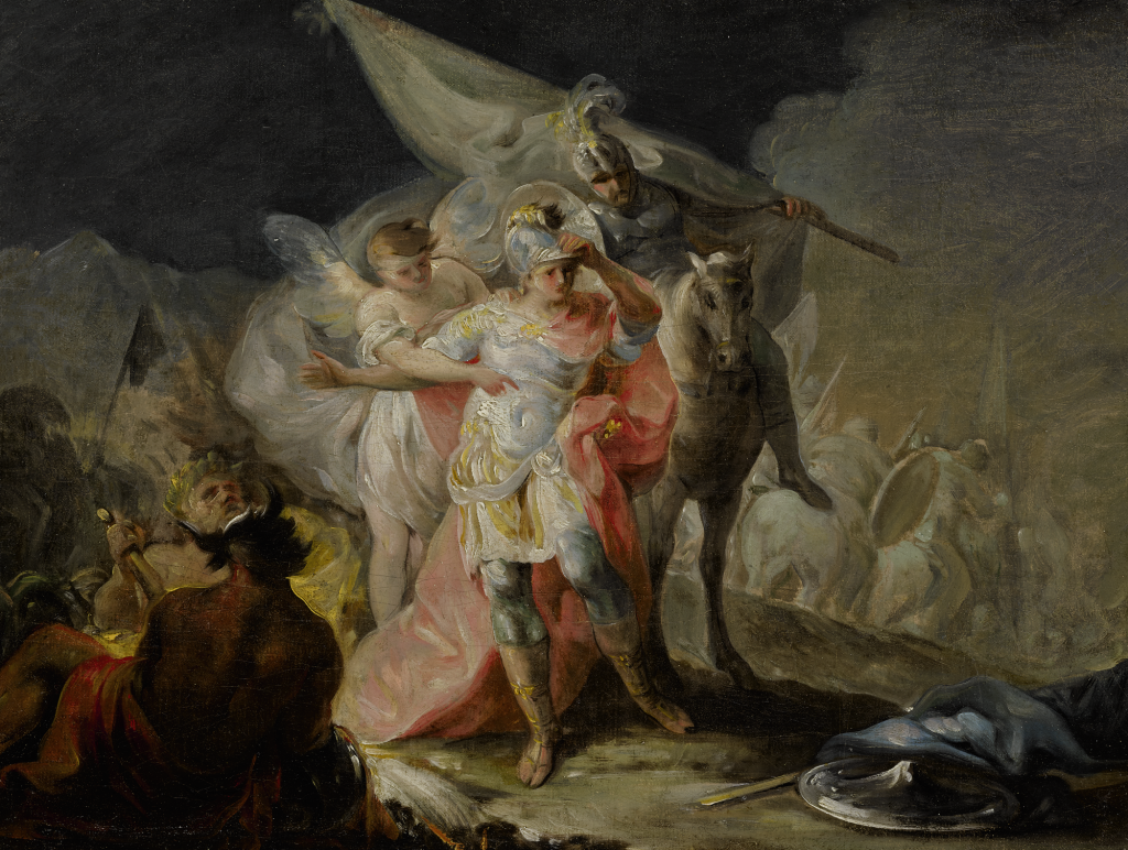 View full screen - View 1 of Lot 55. FRANCISCO JOSÉ DE GOYA Y LUCIENTES | HANNIBAL THE CONQUEROR VIEWING ITALY FROM THE ALPS FOR THE FIRST TIME.