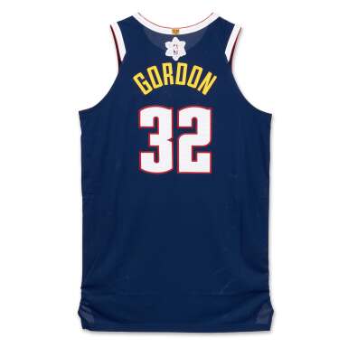 View full screen - View 1 of Lot 39. Aaron Gordon ‘Christmas Day’ Denver Nuggets 2024-2025 Game Worn Icon Edition Jersey.