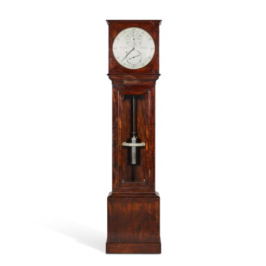 View full screen - View 1 of Lot 96. An early Victorian mahogany longcase observatory regulator, Robert Bryson, Edinburgh, circa 1840.