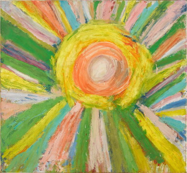 View full screen - View 1 of Lot 1263. Walasse Ting 丁雄泉 | Center of Sun 太陽中心.