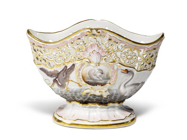 View full screen - View 1 of Lot 63. A Meissen Bottle-Holder of Swan-Service Type, 19th Century.