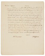 Jefferson, Thomas | The former president writes to his grandson during a period of national threat