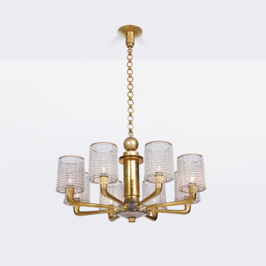 View full screen - View 1 of Lot 113. Eight-Light Chandelier.