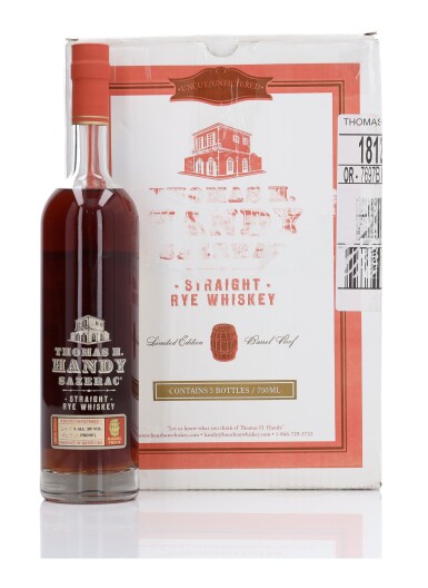 View full screen - View 1 of Lot 197. Thomas H. Handy Rye 2020 Release 129.0 Proof 2014 (3 Bottles 75cl).