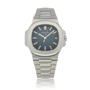 View full screen - View 1 of Lot 536. 'Geneva Seal' Nautilus, Ref. 5711/1A-010 Stainless steel wristwatch with date Circa 2008.