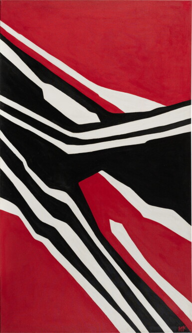 View full screen - View 1 of Lot 37. Schwarz-weiß bewegt vor Rot (Black and white moves before red).