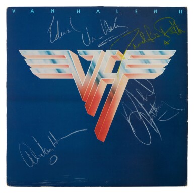 View full screen - View 1 of Lot 123. Van Halen | A signed copy of "Van Halen II".