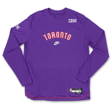 View full screen - View 1 of Lot 155. Garrett Temple Toronto Raptors 2024-2025 Game Worn Classic Edition Warmup Top.