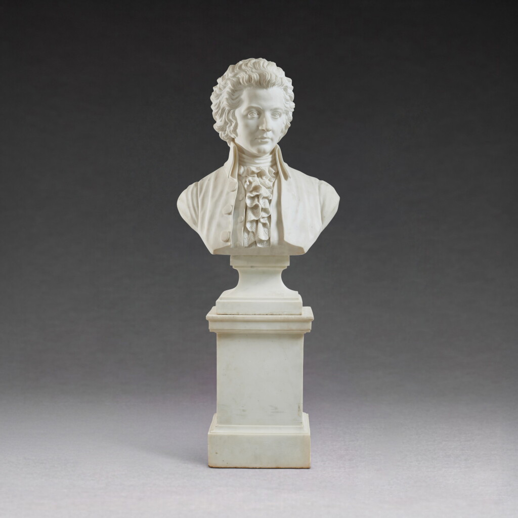 View full screen - View 1 of Lot 1119. Monumental Portrait Bust of Wolfgang Amadeus Mozart.