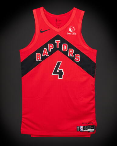 View full screen - View 1 of Lot 43. Scottie Barnes Toronto Raptors 2026 NBA Playoffs Eastern Conference Round 1 Game Worn Icon Edition Jersey | Game 1 | Matched to 4 Games | Double-Double | Triple-Double.