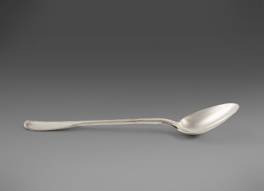 View full screen - View 1 of Lot 617. A Louis XVI Silver Serving Spoon, Jacques Anthiaume, Paris, 1780-82.