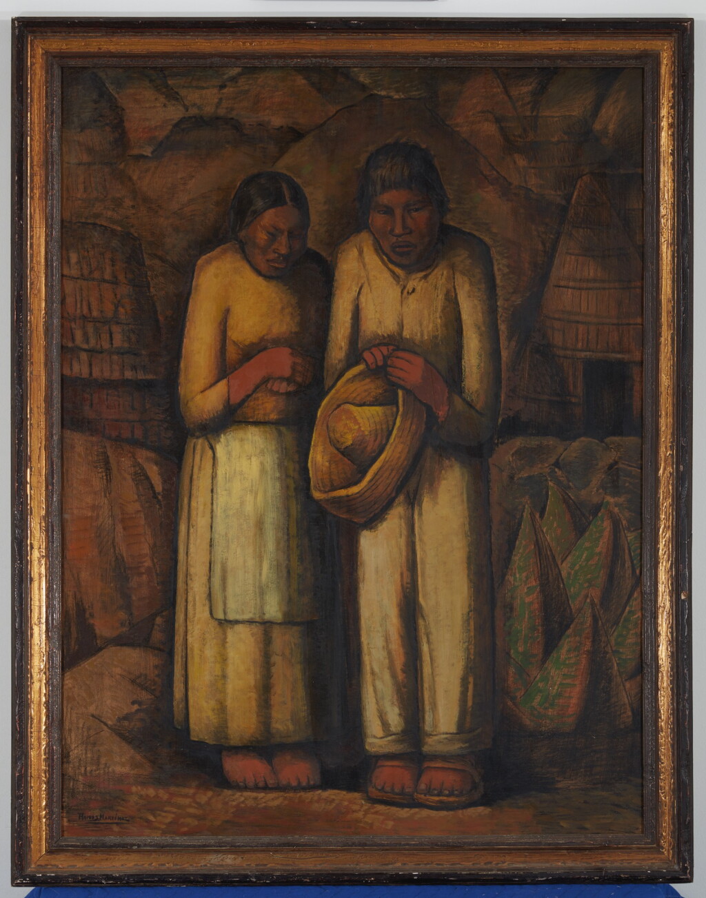 View full screen - View 1 of Lot 43. ALFREDO RAMOS MARTÍNEZ | LOS VIEJITOS DEL PUEBLO.