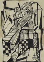 Untitled (Stripes Black and White)