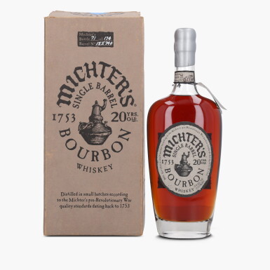 View full screen - View 1 of Lot 2466. Michter's Single Barrel Bourbon 20 Year Old 114.2 Proof NV (1 Bottle 75cl).