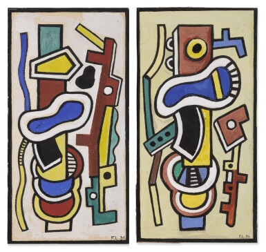 View full screen - View 1 of Lot 130. Abstractions: Two Works.