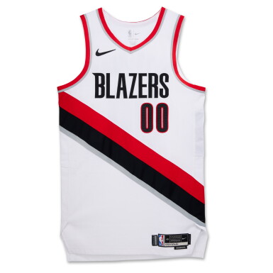 View full screen - View 1 of Lot 118. Scoot Henderson Portland Trail Blazers 2023-2024 Game Worn Association Edition Jersey .