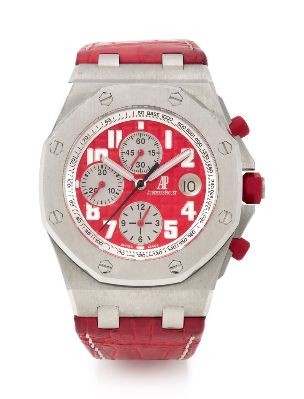 View full screen - View 1 of Lot 78. ROYAL OAK OFFSHORE CHRONOGRAPH 'RHONE-FUSTERIE', REFERENCE 26108 LIMITED EDITION STAINLESS STEEL CHRONOGRAPH WRISTWATCH WITH DATE (CRONOGRAFO IN ACCIAIO INOSSIDABILE CON DATARIO IN EDIZIONE LIMITATA) CIRCA 2008 | AUDEMARS PIGUET.