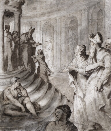 View full screen - View 1 of Lot 730. Recto: The Presentation of the Virgin Verso: The Circumcision.