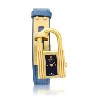 View full screen - View 1 of Lot 8060. Kelly | A gold plated wristwatch, Circa 2000 | 愛馬仕 | Kelly | 鍍金腕錶,約2000年製.