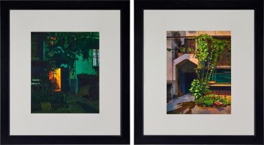 View full screen - View 1 of Lot 2166. Chen Yongliang | Door No. 21, and Door No. 21 at Night 廿一門、廿一門.夜.