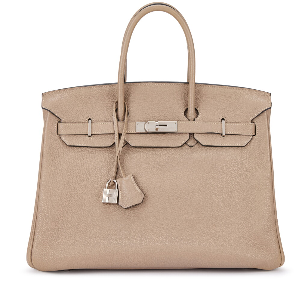 View full screen - View 1 of Lot 1653. Gris Tourterelle Togo Birkin 35 Palladium Hardware, 2011.