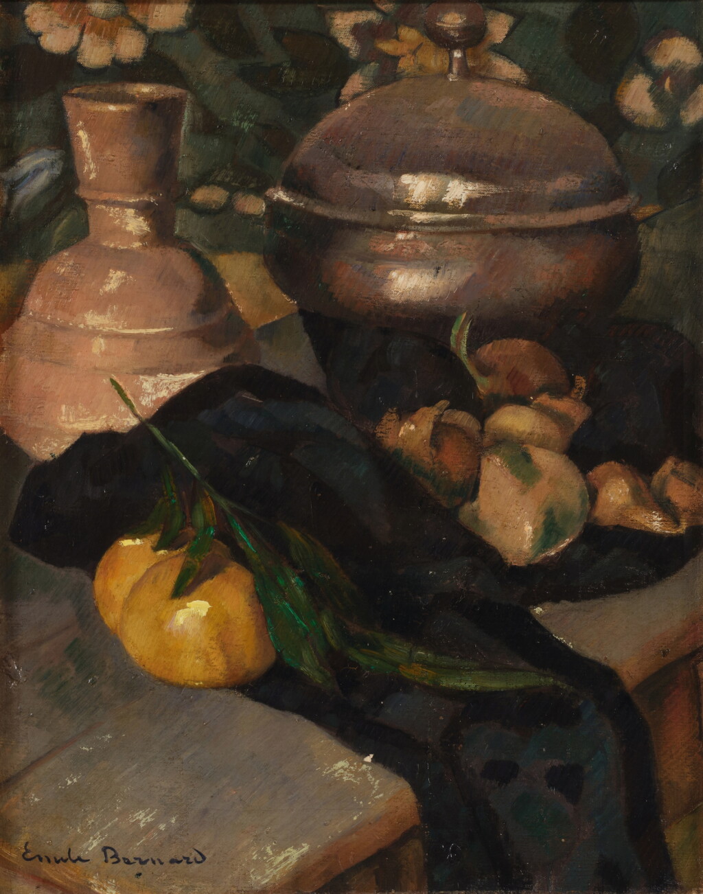View full screen - View 1 of Lot 902. Nature morte aux fruits et au compotier.