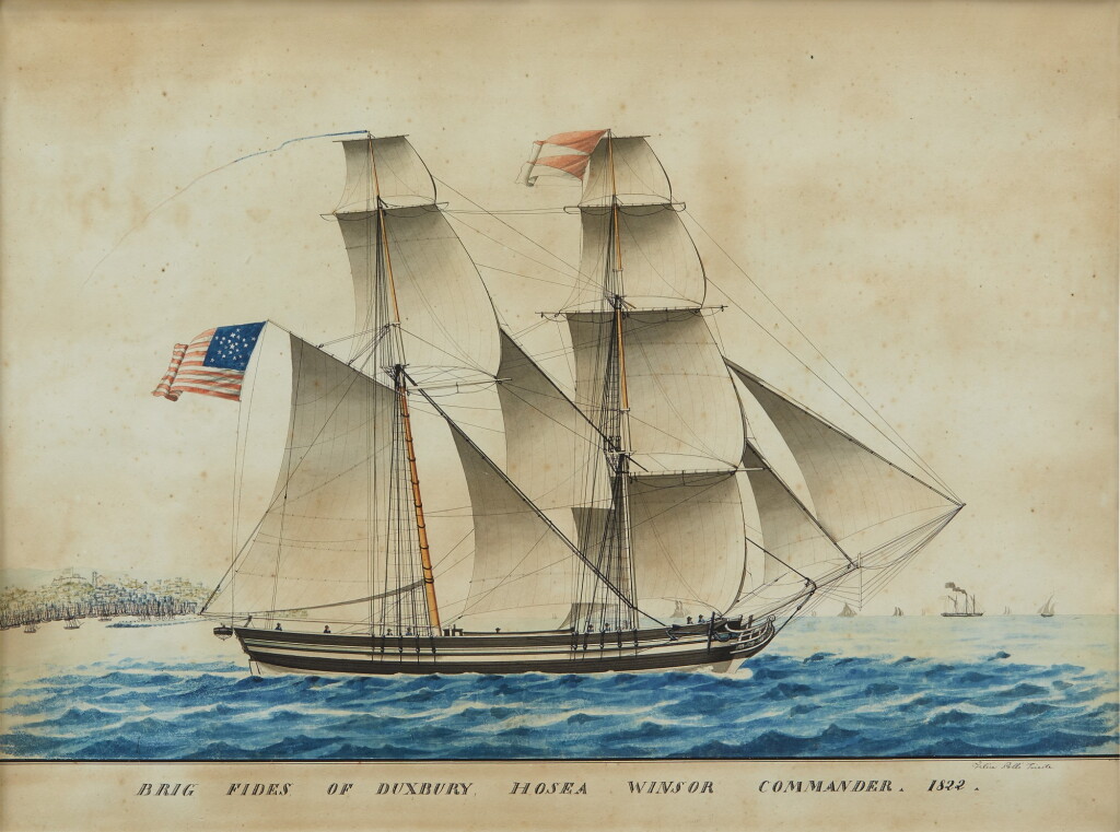 View full screen - View 1 of Lot 141. Brig "Fides" of Duxbury.