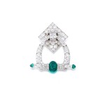 Broche émeraudes et diamants | Emerald and diamond brooch