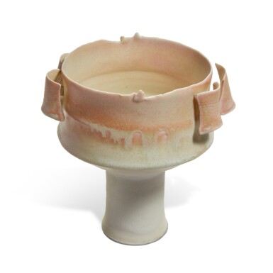 View full screen - View 1 of Lot 703. Stem Bowl with 'Wings'.