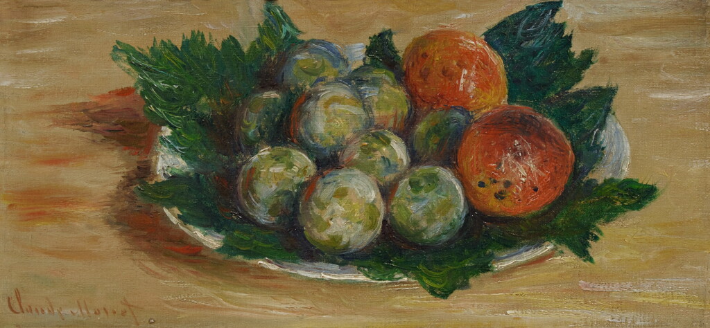View full screen - View 1 of Lot 122. Prunes et abricots.
