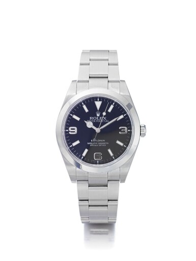 View full screen - View 1 of Lot 38. ROLEX | EXPLORER REF 214270, A STAINLESS STEEL AUTOMATIC WRISTWATCH WITH BRACELET CIRCA 2008.