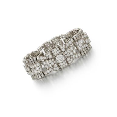 View full screen - View 1 of Lot 236. Bulgari, Diamond bracelet (Diamond bracelet, Bulgari) 1938.