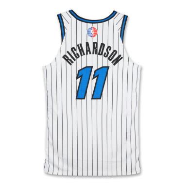 View full screen - View 1 of Lot 50. Jase Richardson ‘London Game’ Orlando Magic 2025-2026 Game Worn Icon Edition Jersey.