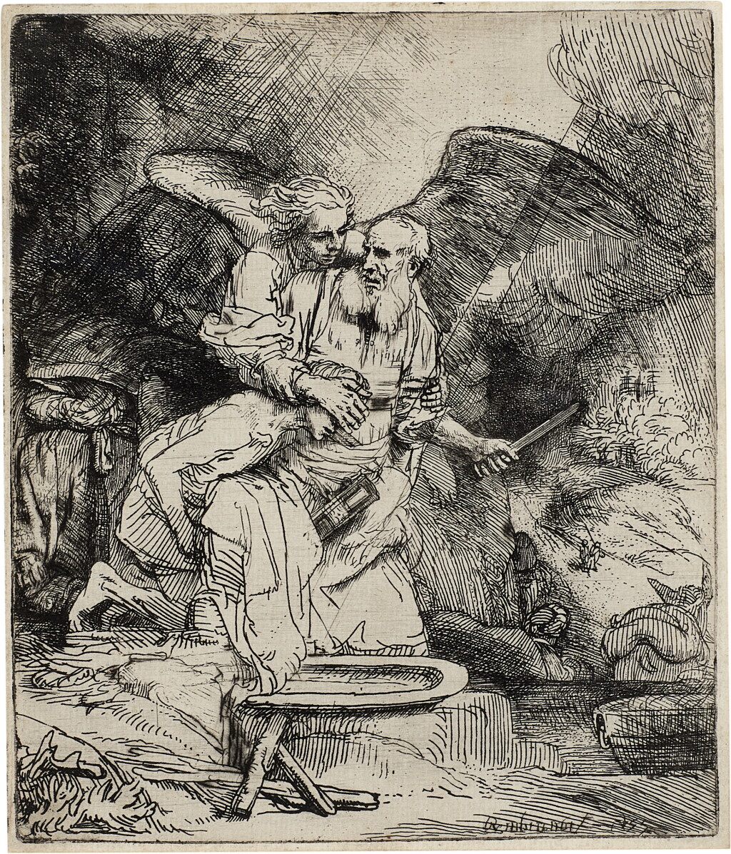 View full screen - View 1 of Lot 525. Abraham's Sacrifice (B., Holl. 35; New Holl. 287).