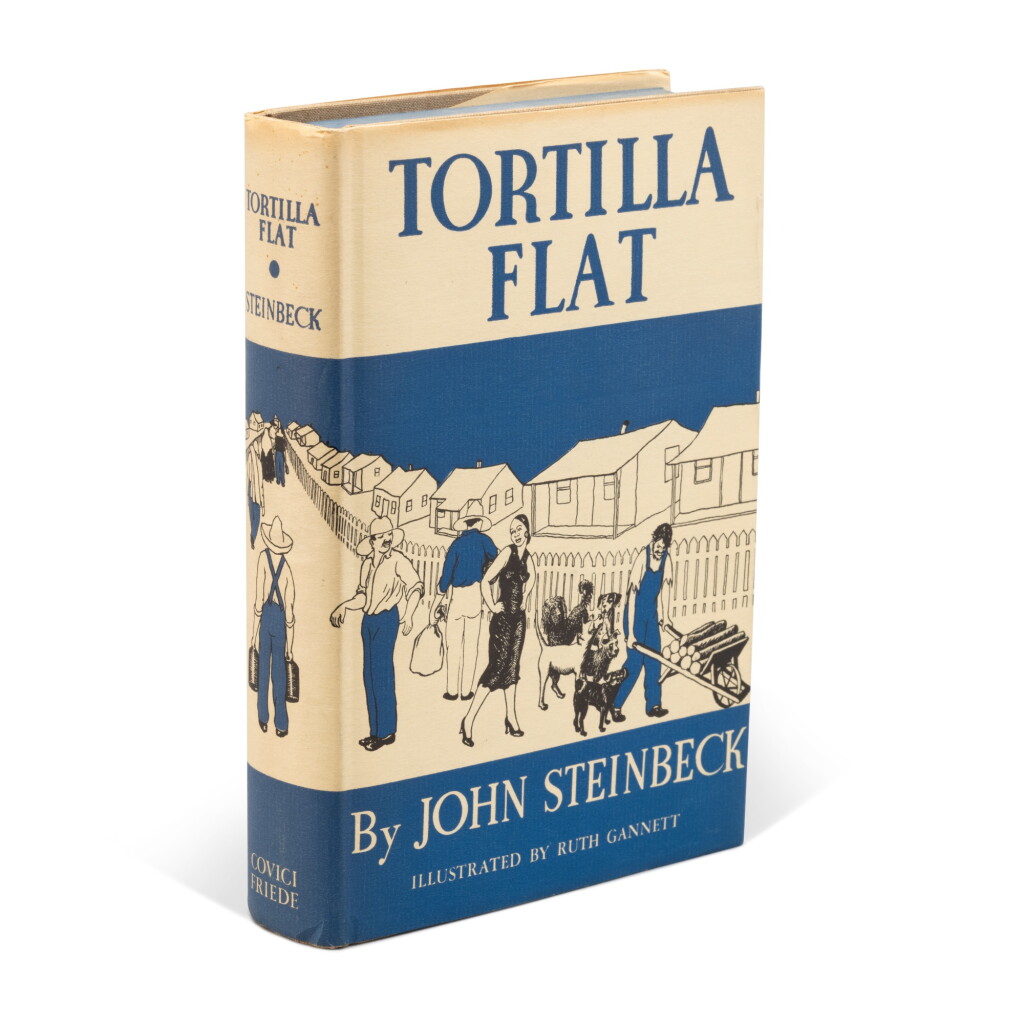 View full screen - View 1 of Lot 33. Steinbeck, John | Presentation copy of Tortilla Flat in striking condition.