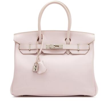 View full screen - View 1 of Lot 52. Mauve Pale Swift Birkin 30 Palladium Hardware, 2006.