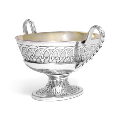 View full screen - View 1 of Lot 90. An Austrian Imperial parcel-gilt silver bowl, Alois Wűrth, Vienna, 1807.